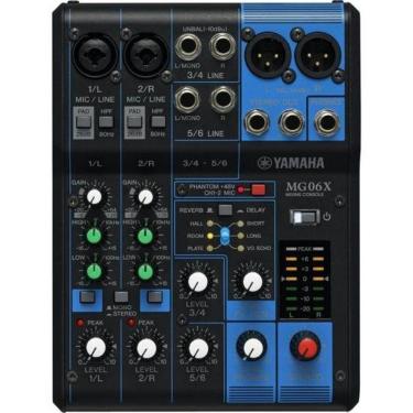 Imagem de Mesa de Som MG06X com 6 Canais de Mixagem e Efeitos Integrados Preta Yamaha