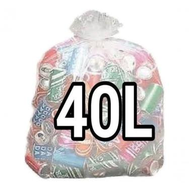 Imagem de Saco para Lixo 40 Litros 50x60 cm Parede Dupla Micra 06 para Resíduos Domésticos Transp...