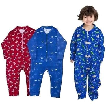 Imagem de Pijama de Inverno Macacão Masculino Soft com Zíper 1 ao 3 - TRELELÊ, 1