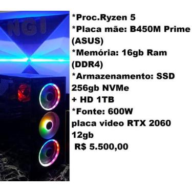 Imagem de Pc gamer ryzem 5 - NGI