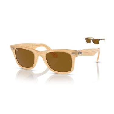 Imagem de Óculos de Sol Ray Ban RB2140 140833 50 Wayfarer Marron Original - Ray-