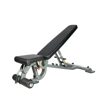 Imagem de Banco de Musculação Ajustável Powerrun Pr013 para Academia e Treino com Pesos - Cinza/preto