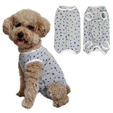 Imagem de Roupa de Recuperação para Cães Paipeper, Camiseta Protetora Pós-Cirúrg