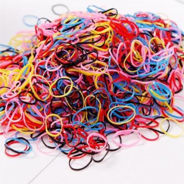 Imagem de Elastico de cabelo fino color com 100 unidades no pacote - ART BEAUTHY