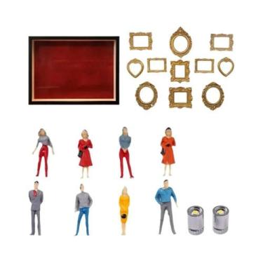 Imagem de Caixa De Memórias Criativa DIY Com Moldura Dourada, Kit De Exibição De