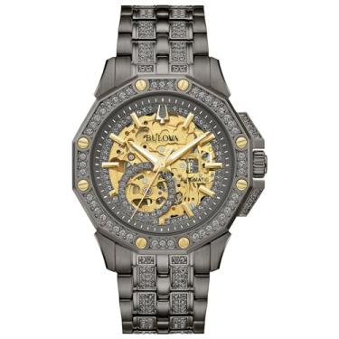 Imagem de Bulova Relógio masculino automático Octava, Cinza, alça