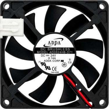 Imagem de Microventilador AD0824HB-D71 24V 0.14A 3.36W 2L 2P 80X15 A1 - ADDA