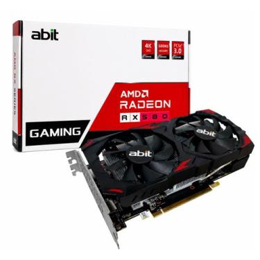 Imagem de Placa de Vídeo ABIT Radeon RX 580, 8GB GDDR5  RX580-8GD5 - DUEX