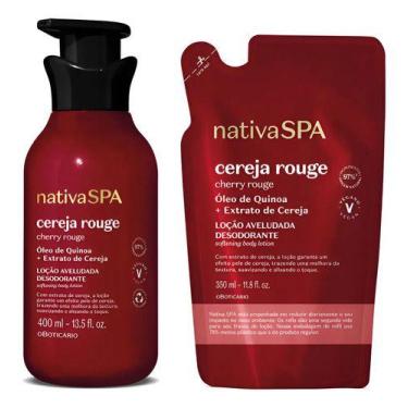 Imagem de OBoticario Kit NativaSpa Cereja Rouge Hidratante Corp +Refil