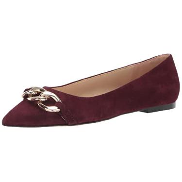 Imagem de NINE WEST Sapatilha feminina Brinks Ballet, Vermelho, 6