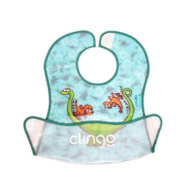 Imagem de Babador Impermeavel com Bolso Coletor, Dinos, Clingo, Colorido, Tamanho Único