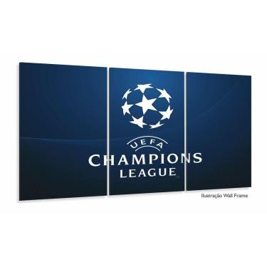 Imagem de Quadro Champions League Futebol Decorativo Tela De Tecido 12