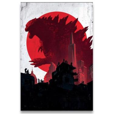 Imagem de Poster Decorativo 42cm X 30cm A3 Brilhante Godzilla - Bd Net Collectio