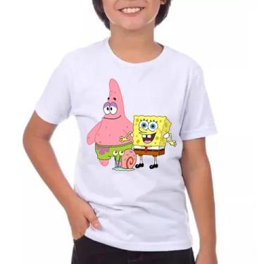 Camiseta Infantil Personalizada Bob Esponja - Patrick