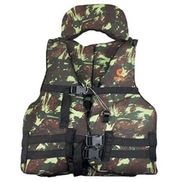 Imagem de Colete Salva Vidas Infantil Com Encosto Cabeça Piscina 20Kg