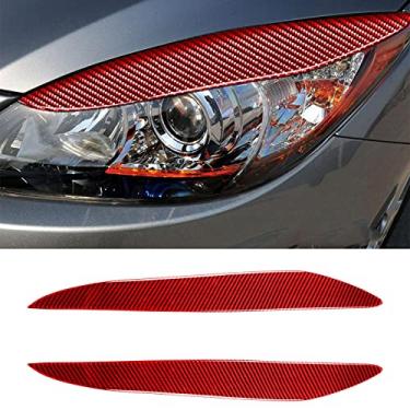 Imagem de JEZOE Lâmpada para decoração de sobrancelhas guarnição adesivo decalque, para Mazda 3 M3 Xingcheng 2010 2011 2012 2013 Acessórios exteriores do carro