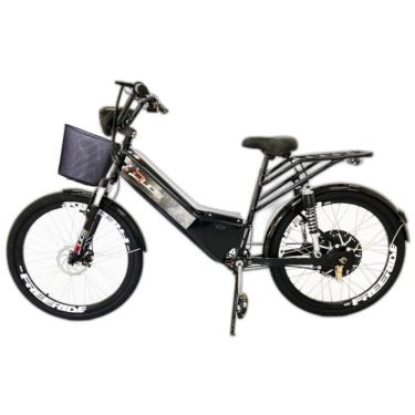 Imagem de Bicicleta Elétrica com Bateria de Lítio 48V 13Ah Confort FULL Preta com Cestinha