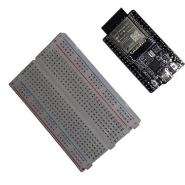 Imagem de Combo T&T ELECTROTECH 005 compatível com IDE do Arduino, composto por 1 Placa de desenvolvimento ESP32 com wifi e 1 protoboard 400 furos.