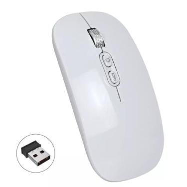 Imagem de Mouse Recarregável Para Notebook Samsung Book I5 Branco - Fam