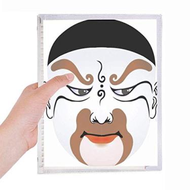 Imagem de Caderno com estampa de ópera de cabeça colorida, agenda de folhas soltas recarregável