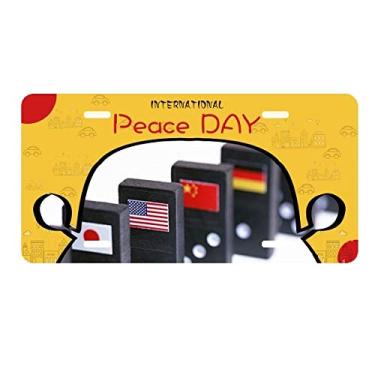 Imagem de DIYthinker Pai Gow Bandeira de dados para jogos Placa de carro Decoração Dia da Paz