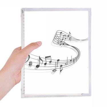 Imagem de Caderno musical musical clássico melodioso de folhas soltas diário recarregável