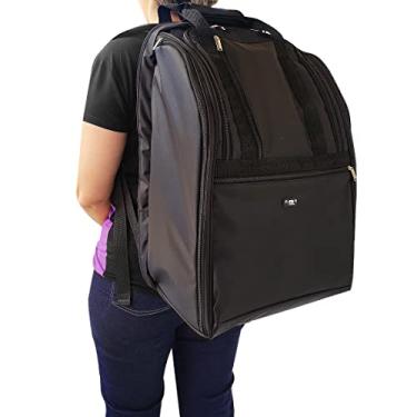 Imagem de Raqueteira Mochila para 3 Raquetes Beach Tennis Pedal Preta