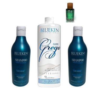 Imagem de Progressiva Organica Grego 1Liro + 2 Shampo 500Ml+Oil 7Ml