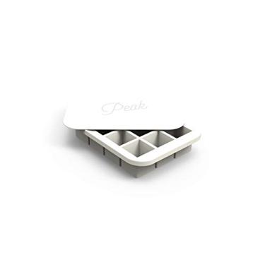 Imagem de W&P Bandeja de gelo diária de silicone com tampa protetora | Branca | Cubos de gelo fáceis de remover | Silicone premium de grau alimentício | Pode ser lavada na lava-louças, livre de BPA