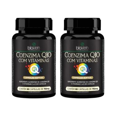 Imagem de Kit 2 Coenzima Q10 com Vitaminas C e E - Coq10 60 Cápsulas Softgel Bioklein