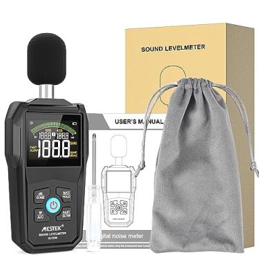 Imagem de CIADAZ 30-130dB Medidor de ruído Display colorido retroiluminado Taxa de amostragem rápida e lenta Microfone capacitivo Monitor de nível de som