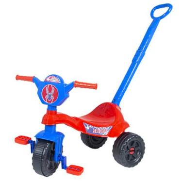 Imagem de Triciclo Infantil Com Pedal E Haste De Empurrar Velotrol Menina Menino