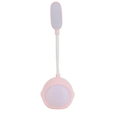 Imagem de Candeeiro de Mesa Flexível, Luz LED Portátil de Tamanho Compacto, Bateria de 600mAh, Carregamento USB Multifuncional para Emergências Ao Ar Livre (Rosa)