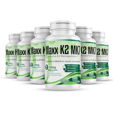 Imagem de Vitamina K2 Mk-7 Menaquinona 6x 120 Cap Maxx K2 Mk 7 2/dia