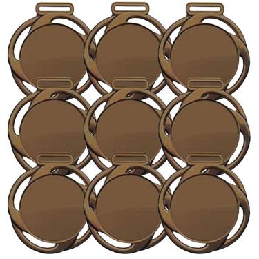 Imagem de Kit com 20 Medalhas Rema Premiação Linha Ref. 273 80mm Cor Bronze