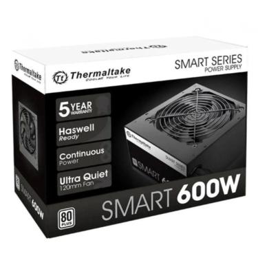 Imagem de Fonte Thermaltake Smart Series 600W, 80 Plus White Pfc Ativo