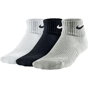 Imagem de Meias de treinamento Nike Performance Cushion Quarter (3 pares), Multi-color, Medium
