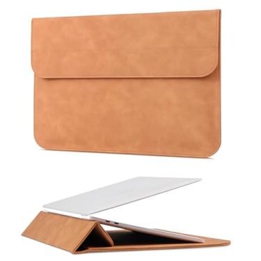 Imagem de Megoo Capa para laptop de 14 polegadas com suporte para laptop Microsoft Surface 7/6/5/4/3 de 13,5 polegadas, MacBook Air 33.8 cm/34.5 cm/Pro 36.1 cm, capa de transporte fina de poliuretano para