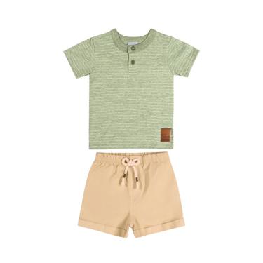 Imagem de Infantil - Conjunto para Menino com Camiseta e Bermuda Quimby Verde  menino