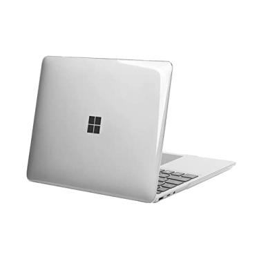 Imagem de MOSISO Capa compatível apenas com Microsoft Surface Laptop Go 2/1 12,5 polegadas versão 2022 2020 (modelos: 2013 e 1943), capa protetora de plástico rígido, transparente
