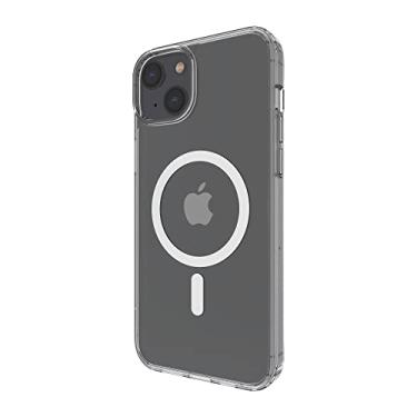Imagem de Belkin Capa MagSafe compatível com iPhone 14 Plus com ímãs embutidos e borda elevada para proteção da câmera transparente