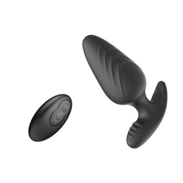 Imagem de Plugue anal vibratório brinquedo sexual - plugue anal de silicone com controle remoto com modo vibratório 10, brinquedo adulto massageador de próstata para mulheres, homens e iniciantes (Size L)