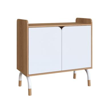 Imagem de Armário de Escritório Flexus 2 PT Hanover e Branco