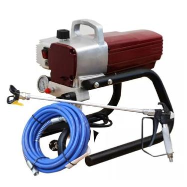 Imagem de HYZHANHONG 1800W de alta pressão airless máquina de pintura a spray, 2.0 l/min pistola de tinta spray de parede, adequado para projetos de pintura dentro e fora da casa