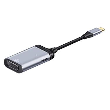 Imagem de chenyang Conversor USB 3.1 Tipo C USB C para VGA RGB Adaptador HDTV 60hz 1080P com porta de alimentação tipo C fêmea PD para tablet, telefone, laptop