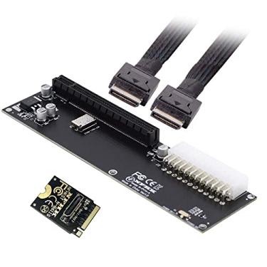 Imagem de cablecc PCI-E 3.0 M.2 M-Key para Oculink SFF-8611 SFF-8612 Adaptador host para placa gráfica externa GPD Win Max2 e SSD