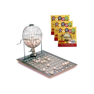 Imagem de Jogo Bingo Nº1 Completo 1 A 75 Pedras Profissional + 300 Cartelas