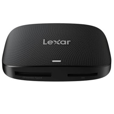 Imagem de Lexar Leitor profissional CFexpress tipo B/SD USB 3.2 Gen 2, velocidades de transferência de até 10 Gbps, projetado para cartões CFexpress tipo B e SD (LRW520U-RNBNG)