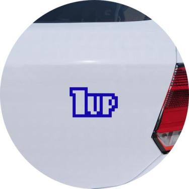 Imagem de Adesivo de Carro Gamer Vida 1 Up - Melhor Adesivo, Azul