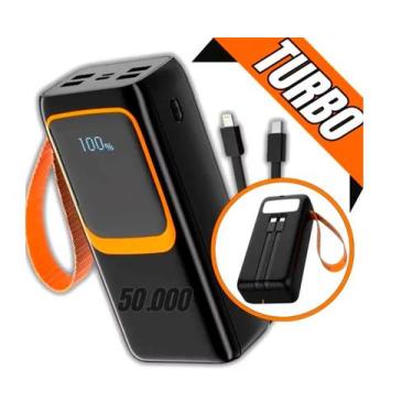Imagem de Carregador Turbo Portátil Power Bank 50.000mah 12 Cargas Digital - A'G